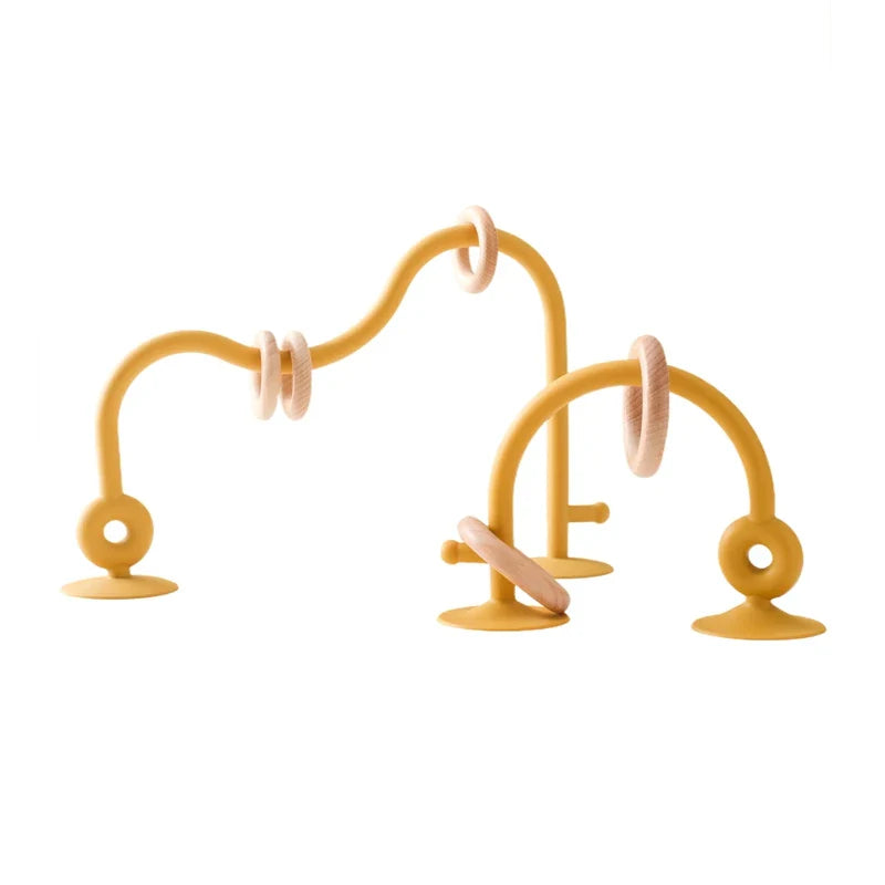 Wood and Silicone Toy Roller Coaster Set Multivariant-8